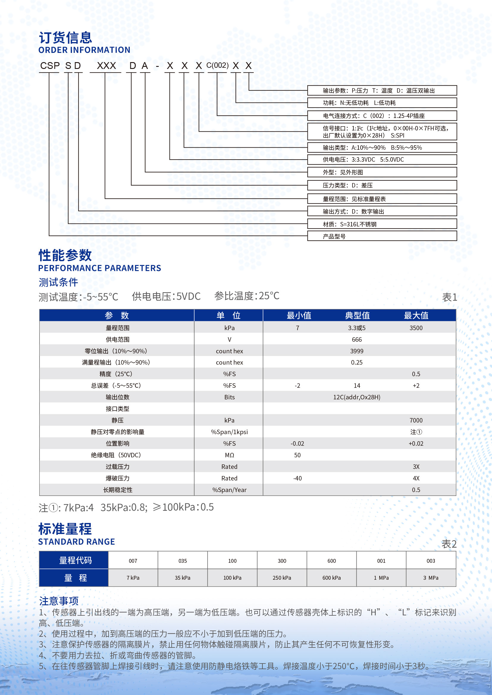 CSPSD帶壓力接頭數(shù)字輸出硅壓阻式隔離膜差壓傳感器詳情頁2.jpg